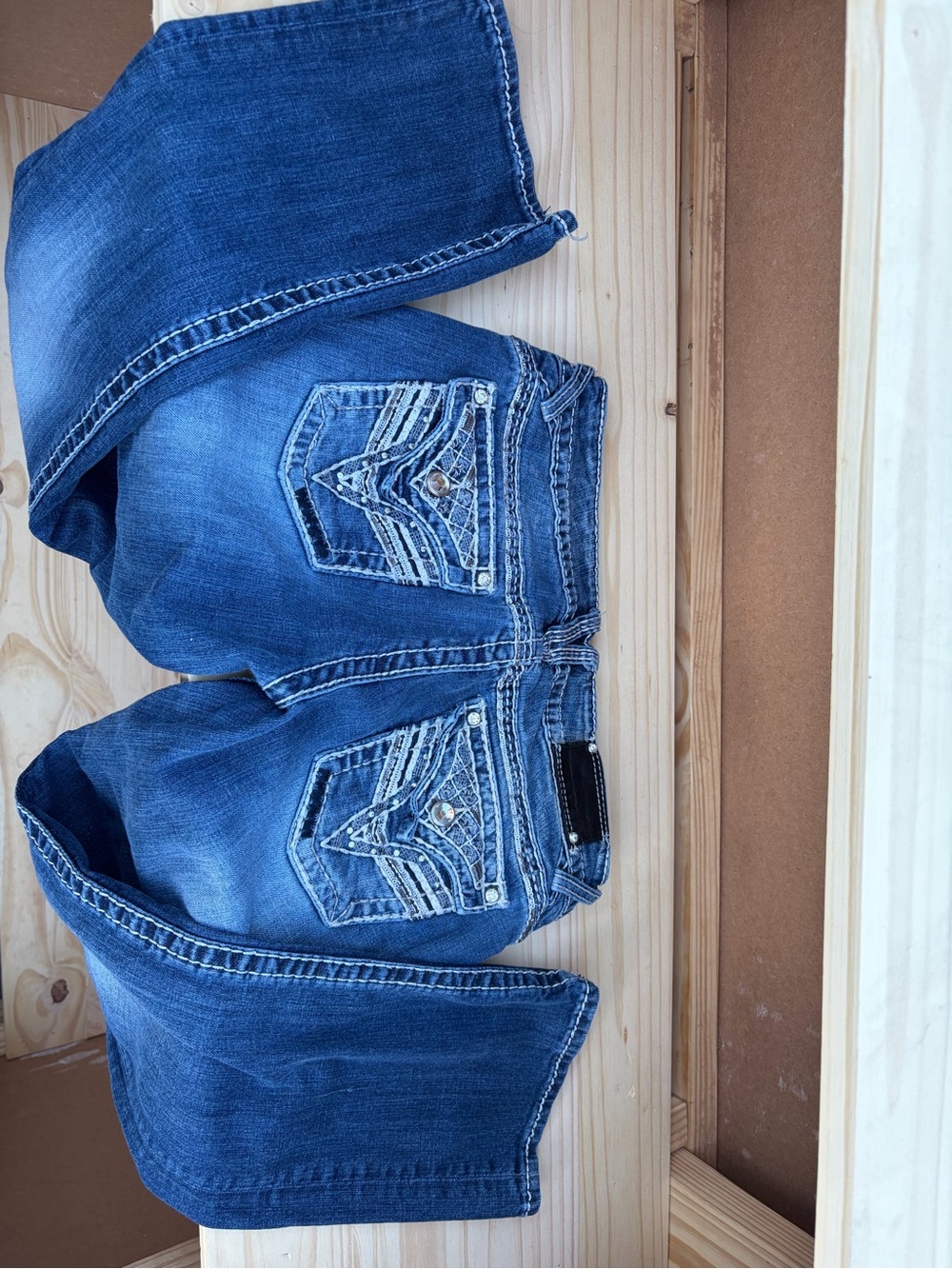 Vigoss Women's Boot Cut Jeans - Medium Blue Denim